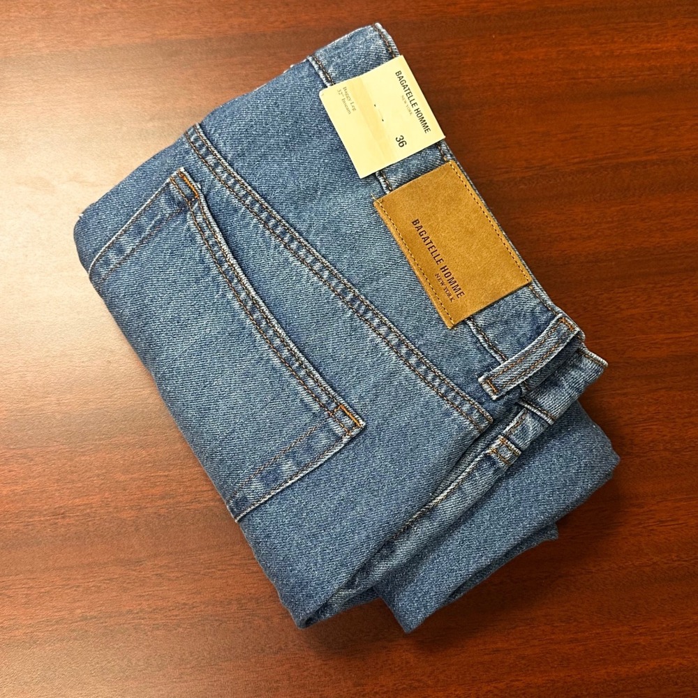Bagatelle Homme‎ New York Jeans Mens Size 36x32 Baggy Leg Relaxed Fit NWT $200